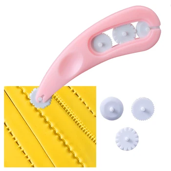 4 Wheels Fondant Embosser Cutter Icing Stitching Cutter Knife Sugarcraft Paste Embosser Pastry Tools DIY Cake Decoration Mold
4 Wheels Fondant Embosser Cutter Icing Stitching Cutter Knife Sugarcraft Paste Embosser Pastry Tools DIY Cake Decoration Mold