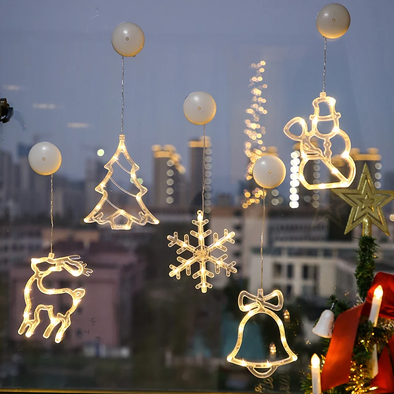 Christmas Bell Lights LED sucker lights Battery power Warmwhite Holiday lihts for Window Decorative
Christmas Bell Lights LED sucker lights Battery power Warmwhite Holiday lihts for Window Decorative