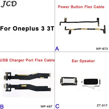 JCD for Oneplus 3 3T Volume Switch Power Button Flex Cable+Earpiece Ear Speaker+USB Charger Charging Port Dock Connector cable
JCD for Oneplus 3 3T Volume Switch Power Button Flex Cable+Earpiece Ear Speaker+USB Charger Charging Port Dock Connector cable