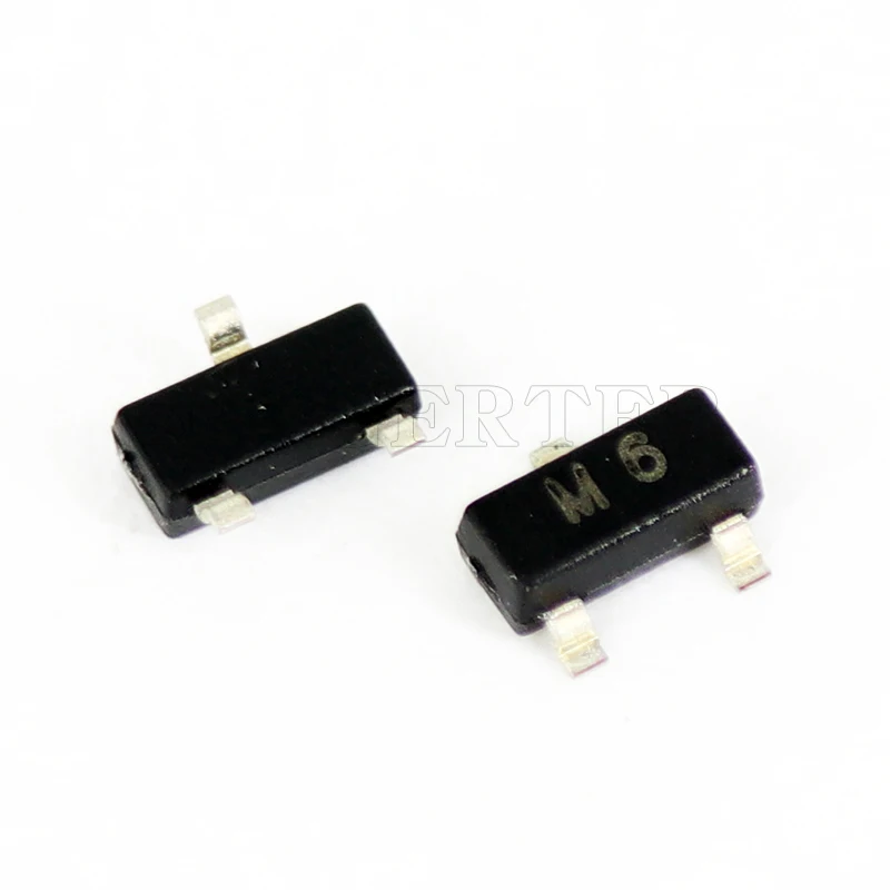 100 шт./лот Триод (транзистор) 2SA812 M6 SOT-23 PNP Vceo =-50V Ic =-100mA HFE = 300-400 | Электронные