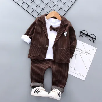 Baby Boys Wedding Party Gentleman Suit Spring Autumn Fashion Coat+bow Shirt+Pants 3Pcs/sets Toddler Tracksuit Kids Outfit
Baby Boys Wedding Party Gentleman Suit Spring Autumn Fashion Coat+bow Shirt+Pants 3Pcs/sets Toddler Tracksuit Kids Outfit