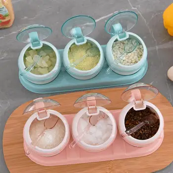 Household 3-cell Ball Shape Seasoning Jars Kitchen Multifunction Spice Storage Pot Condiment Container
Household 3-cell Ball Shape Seasoning Jars Kitchen Multifunction Spice Storage Pot Condiment Container