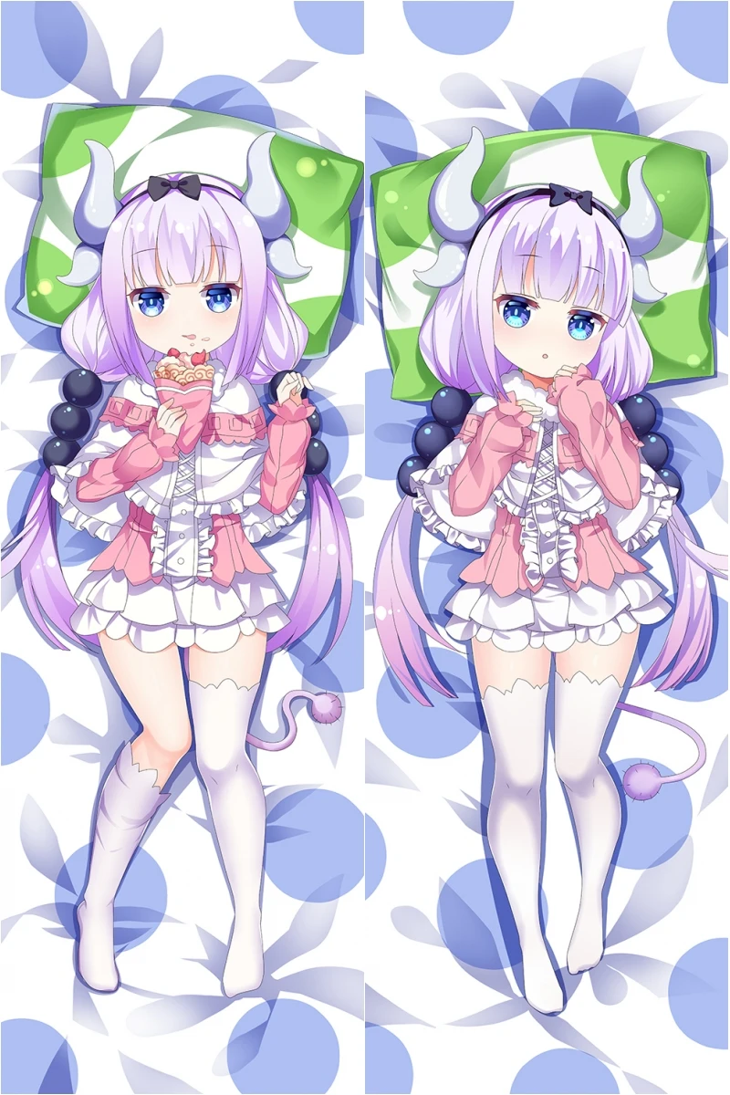 

Anime Miss Kobayashi's Dragon Maid Kobayashi Kanna Kamui Kamuy Cosplay Dakimakura Pillow Case Hugging Body