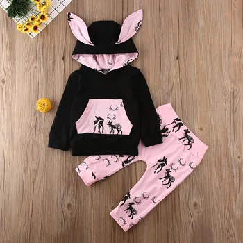 Pudcoco Newborn Baby Boy Girl Clothes Fawn Print Long Sleeve Hooded Tops Long Pants 2Pcs Outfits Cotton Clothes Sweatshirts Set
Pudcoco Newborn Baby Boy Girl Clothes Fawn Print Long Sleeve Hooded Tops Long Pants 2Pcs Outfits Cotton Clothes Sweatshirts Set