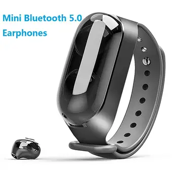 TWS Bluetooth 5.0 Earphones Mini Wireless Headphone Sports Bracelet Bluetooth Headset Earbuds Headsets With Microphone
TWS Bluetooth 5.0 Earphones Mini Wireless Headphone Sports Bracelet Bluetooth Headset Earbuds Headsets With Microphone
