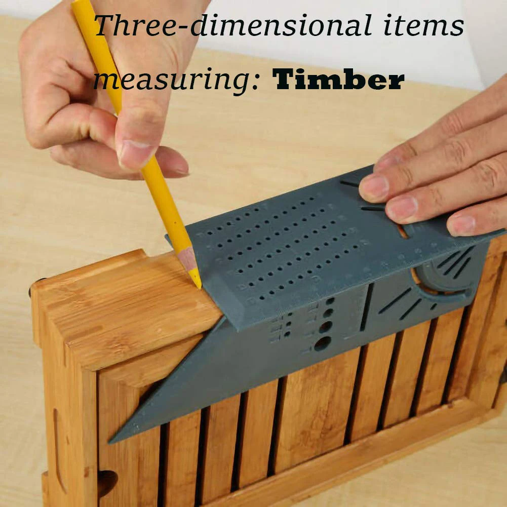 Woodworking 3D Mitre Angle Measuring Tool with Gauge Ruler for Three Dimensional Items Measuring Timber Pipes
Woodworking 3D Mitre Angle Measuring Tool with Gauge Ruler for Three Dimensional Items Measuring Timber Pipes