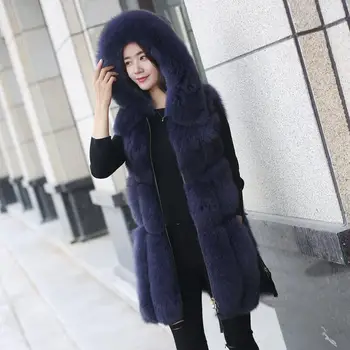European Style Artificial Fur Women Vest Coat Elegant Overcoat Outerwear Thermal Female Loose Waistcoat Hooded Warm Colete 
European Style Artificial Fur Women Vest Coat Elegant Overcoat Outerwear Thermal Female Loose Waistcoat Hooded Warm Colete