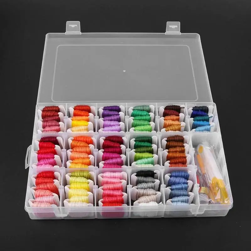 139pcs Set 100 Color Embroidery Tool Measure Scissor Thimble Thread Needle Storage Box Sewing Knitting Threaders
139pcs Set 100 Color Embroidery Tool Measure Scissor Thimble Thread Needle Storage Box Sewing Knitting Threaders