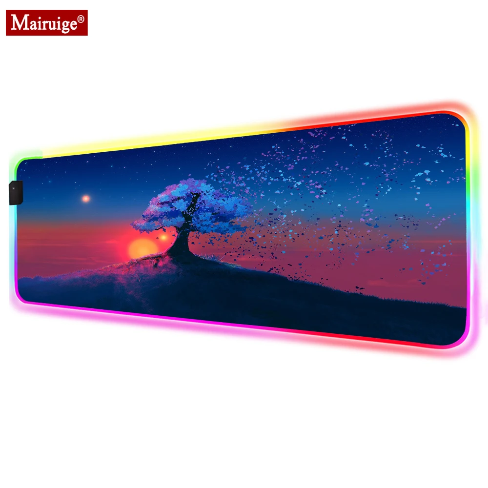 Trees Nature Landscape Sky Stars LED Mousepad RGB Glow Geme XXL Mouse Pad 90x40cm/70x30cm Gamer Desk Mat for Laptop Table Pads
Trees Nature Landscape Sky Stars LED Mousepad RGB Glow Geme XXL Mouse Pad 90x40cm/70x30cm Gamer Desk Mat for Laptop Table Pads