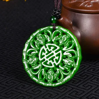 NATURAL GREEN JADE BAT PENDANT NECKLACE CHINESE DOUBLE-SIDED HOLLOW OUT CARVED CHARM JEWELRY FASHION AMULET FOR MEN WOMEN GIFTS
NATURAL GREEN JADE BAT PENDANT NECKLACE CHINESE DOUBLE-SIDED HOLLOW OUT CARVED CHARM JEWELRY FASHION AMULET FOR MEN WOMEN GIFTS