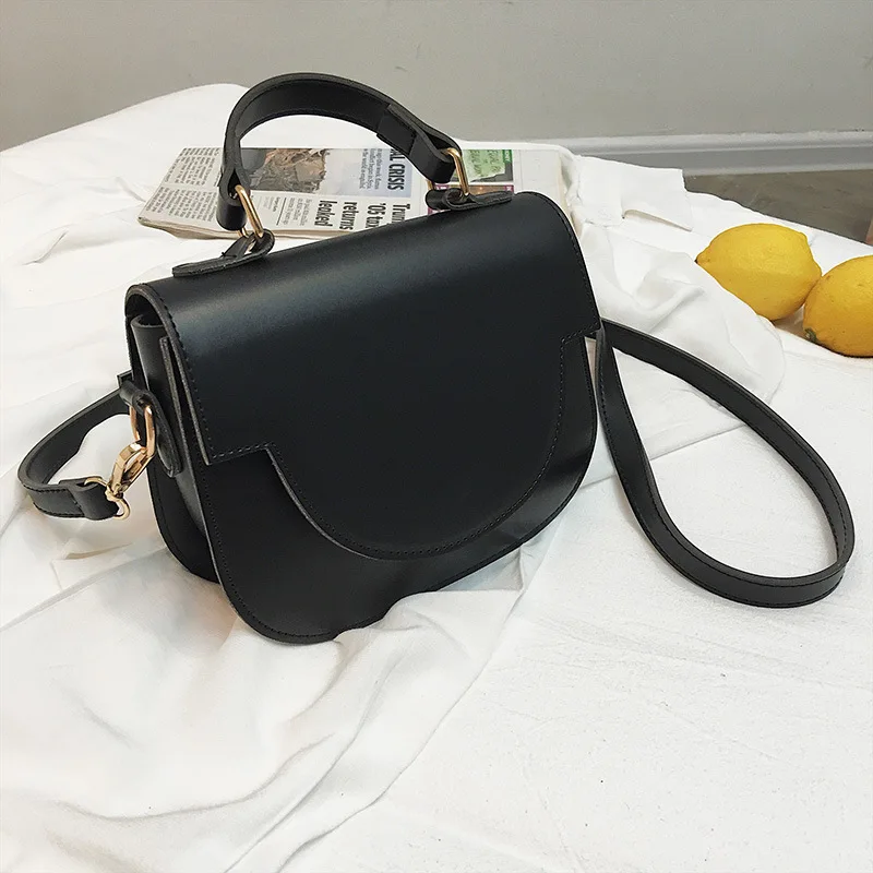 Summer Small Bag Women's 2019 New Style Shoulder Bag Solid Color Magnetic Snap Saddle Bag Soft Strap Hand Shoulder Bag
Summer Small Bag Women's 2019 New Style Shoulder Bag Solid Color Magnetic Snap Saddle Bag Soft Strap Hand Shoulder Bag