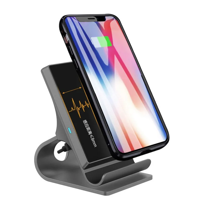 Vertical Wireless Charger Desktop Phone Charging Holder Bracket 10W Wireless Fast Charging Stand Station
Vertical Wireless Charger Desktop Phone Charging Holder Bracket 10W Wireless Fast Charging Stand Station