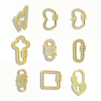 New DIY Micro Inlaid Zircon Spiral Buckle Pendant Pendant Jewelry for Making High Jewelry Fashion Accessories Connectors
New DIY Micro Inlaid Zircon Spiral Buckle Pendant Pendant Jewelry for Making High Jewelry Fashion Accessories Connectors