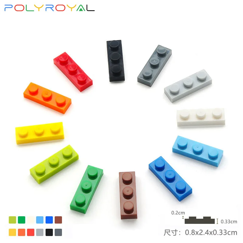 Building Blocks accessories DIY Plastic Thin Brick 1x3 Dots 192 PCS Educational Creative Compatible With Legoe toys for childre
Building Blocks accessories DIY Plastic Thin Brick 1x3 Dots 192 PCS Educational Creative Compatible With Legoe toys for childre