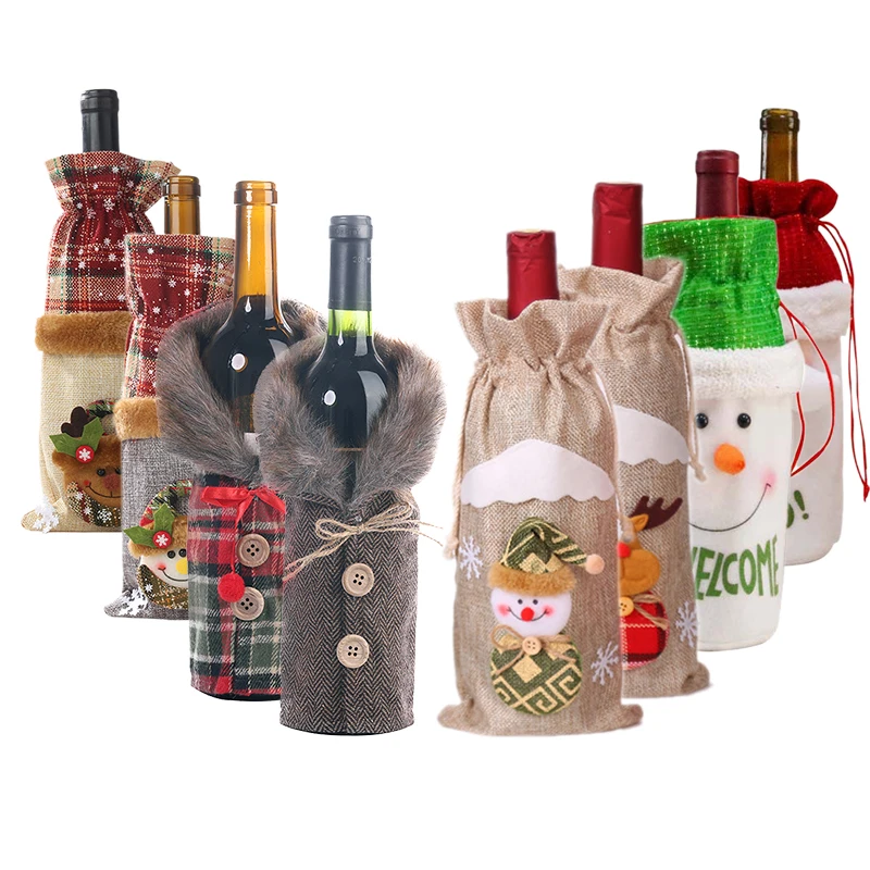 1pc Christmas Series Santa Claus Deer Snowman Wine Bottle Cover Bags for Xmas Party Dinner Table Decoration Ornament Gift Bags
1pc Christmas Series Santa Claus Deer Snowman Wine Bottle Cover Bags for Xmas Party Dinner Table Decoration Ornament Gift Bags