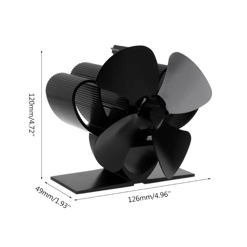 Heat Self-Powered Fireplace Stove Top Fan Quiet 4 Blades Aluminum Efficiently Warm Large Room Wood Log Burner Eco Friendly
Heat Self-Powered Fireplace Stove Top Fan Quiet 4 Blades Aluminum Efficiently Warm Large Room Wood Log Burner Eco Friendly