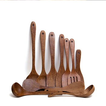 Solid Wood Kitchenware Japanese Environmentally Friendly Non-stick Pan Cooking Spatula Soup Spoon Household Kitchen Supplies
Solid Wood Kitchenware Japanese Environmentally Friendly Non-stick Pan Cooking Spatula Soup Spoon Household Kitchen Supplies