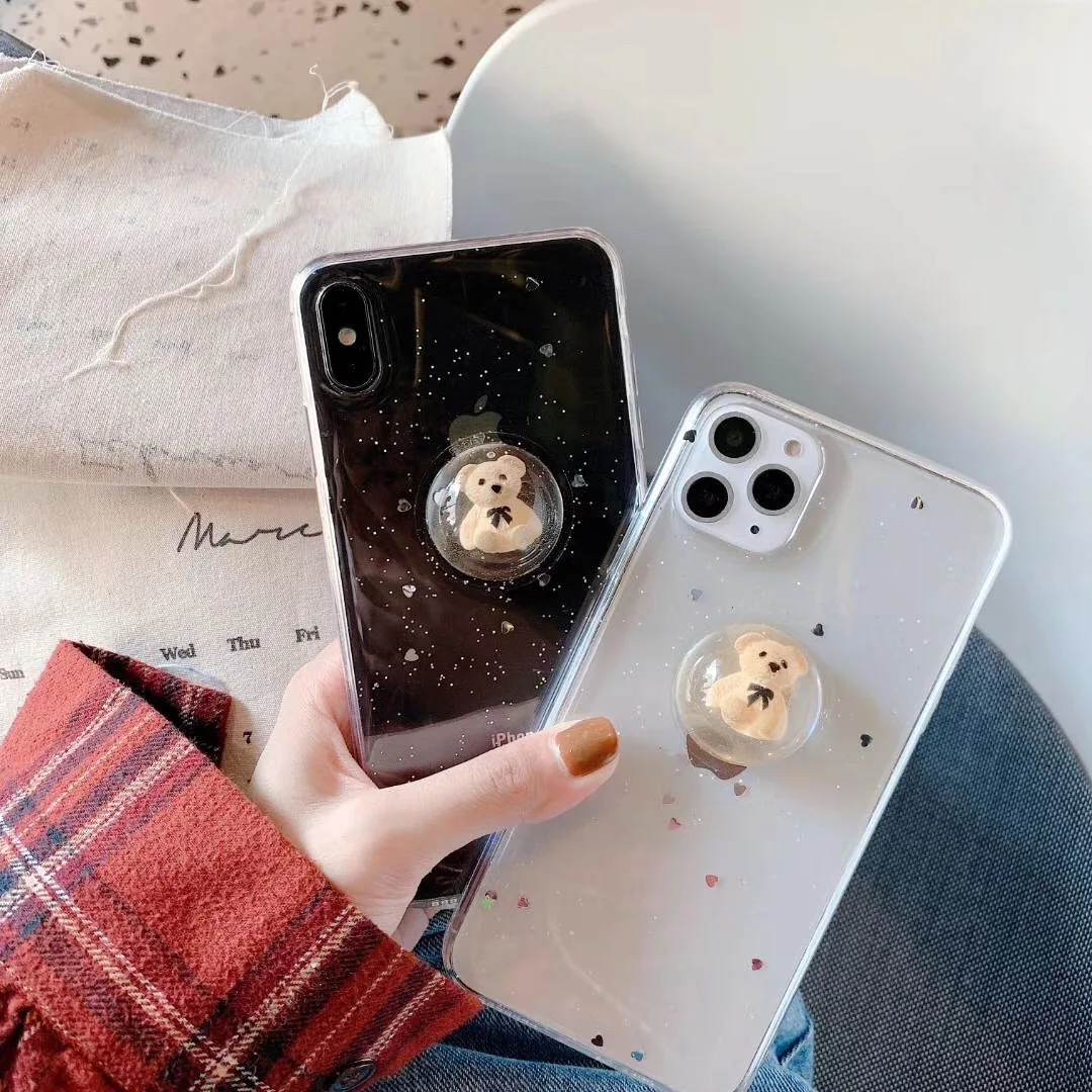 case for iPhone 11 XR 7 8 11 Pro Max X XS Max Plus 6 6s cover Crystal Ball little Bear glitter All-Inclusive Soft Case
case for iPhone 11 XR 7 8 11 Pro Max X XS Max Plus 6 6s cover Crystal Ball little Bear glitter All-Inclusive Soft Case