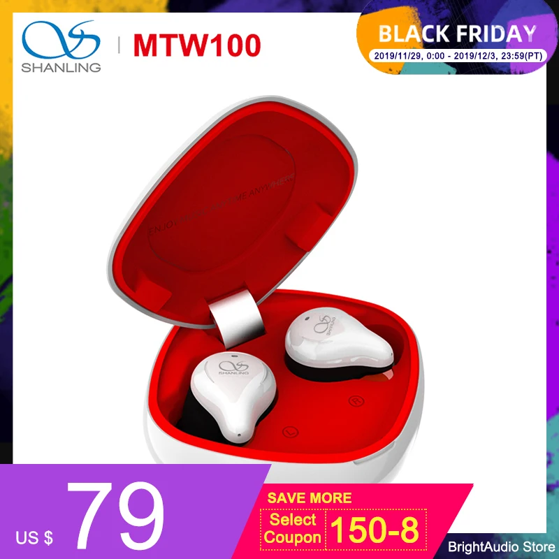 SHANLING MTW100 TWS Bluetooth 5.0 In-ear Earphone with Knowles BA/Graphene dynamic Driver AAC/SBC IPX7 waterproof
SHANLING MTW100 TWS Bluetooth 5.0 In-ear Earphone with Knowles BA/Graphene dynamic Driver AAC/SBC IPX7 waterproof