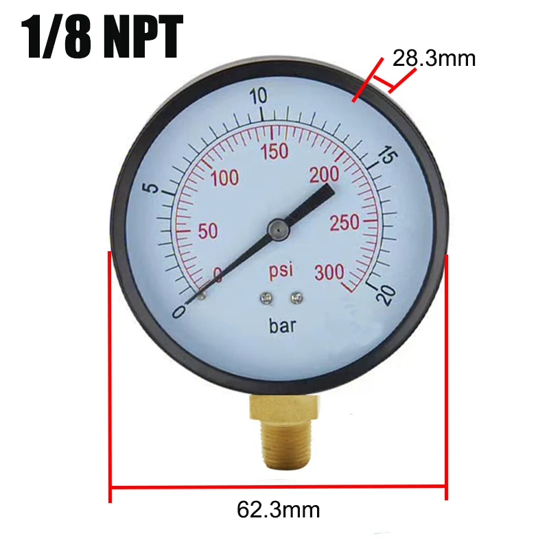 Mini Dial Portable Dual Scale Dial Gauge 1/8" NPT Digital Display Vacuum Pressure Meter 2" Gauge Manometers
Mini Dial Portable Dual Scale Dial Gauge 1/8" NPT Digital Display Vacuum Pressure Meter 2" Gauge Manometers