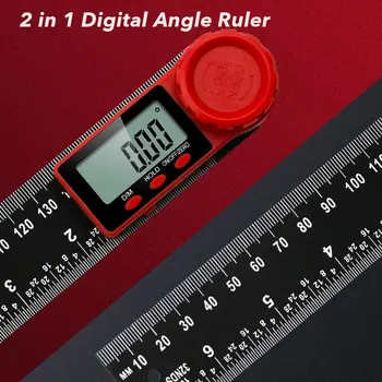 200mm 2 In 1 Digital Angle Ruler Finder Protractor Ruler Meter Inclinometer Goniometer Level Electronic Angle Gauge
200mm 2 In 1 Digital Angle Ruler Finder Protractor Ruler Meter Inclinometer Goniometer Level Electronic Angle Gauge