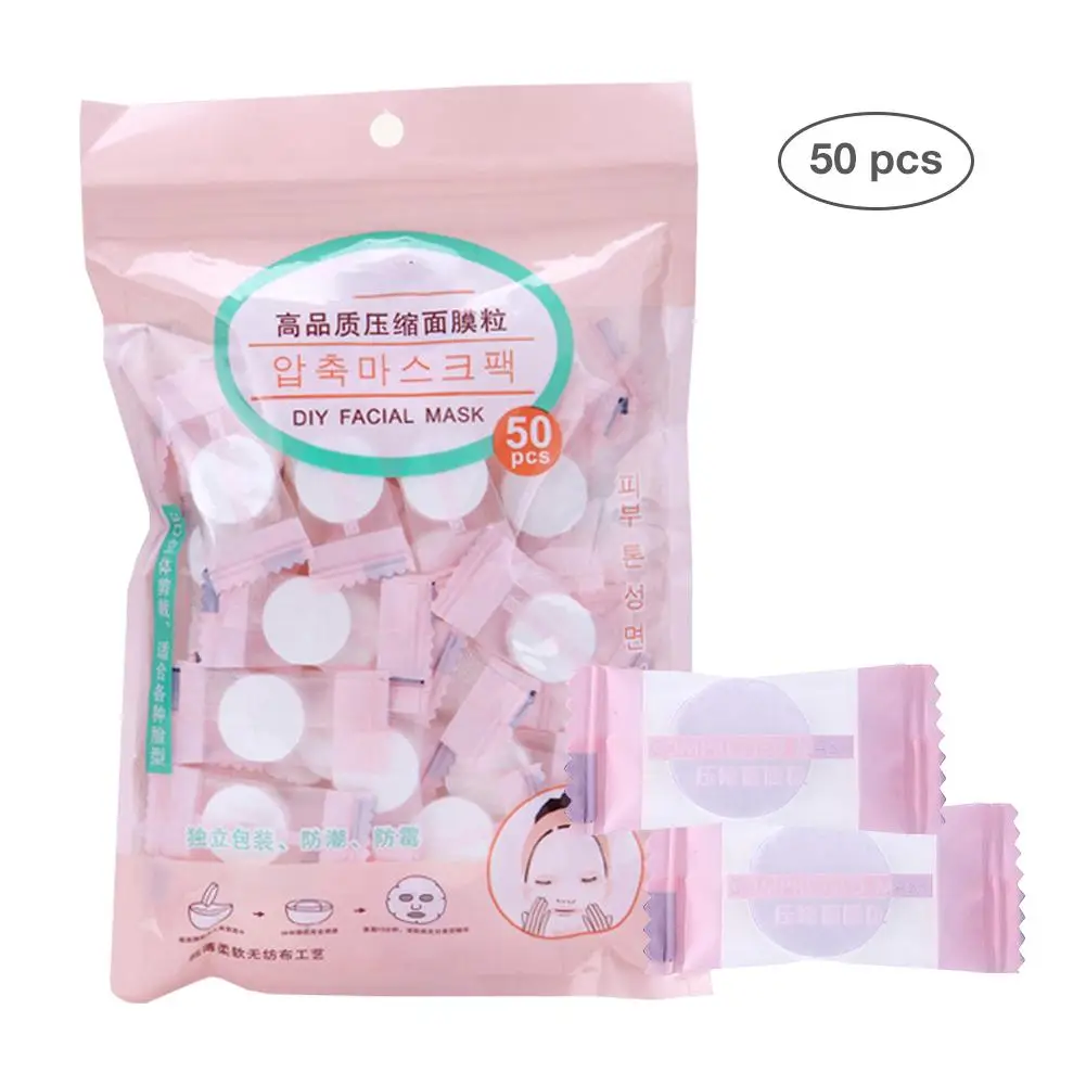 50PCS Compressed Face Mask Paper Disposable Facial Mask Non-woven Natural DIY Skin Care Wrapped Mask Women Makeup Beauty Tool
50PCS Compressed Face Mask Paper Disposable Facial Mask Non-woven Natural DIY Skin Care Wrapped Mask Women Makeup Beauty Tool