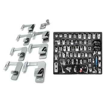 7Pcs Rolled Hemmer Presser Foot for Brother Singer Janome Sewing Machine & 62Pcs Mini Sewing Machine Presser Foot Feet
7Pcs Rolled Hemmer Presser Foot for Brother Singer Janome Sewing Machine & 62Pcs Mini Sewing Machine Presser Foot Feet