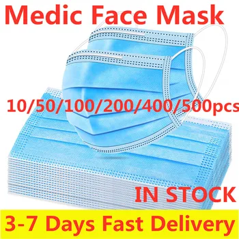 Fast Ship! 10-200 pcs Disposable Face Mask Non Wove 3 Layer Ply Filter Safe Breathable Surgical Mouth Mask Mondmasker mascarilas
Fast Ship! 10-200 pcs Disposable Face Mask Non Wove 3 Layer Ply Filter Safe Breathable Surgical Mouth Mask Mondmasker mascarilas