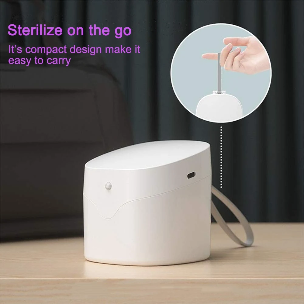 Portable UV Sterilizer Box Travel Cleaner Ultraviolet Toothbrush Disinfection Box Smart UVC Key Jewelry Sterilization UVC Lamp
Portable UV Sterilizer Box Travel Cleaner Ultraviolet Toothbrush Disinfection Box Smart UVC Key Jewelry Sterilization UVC Lamp