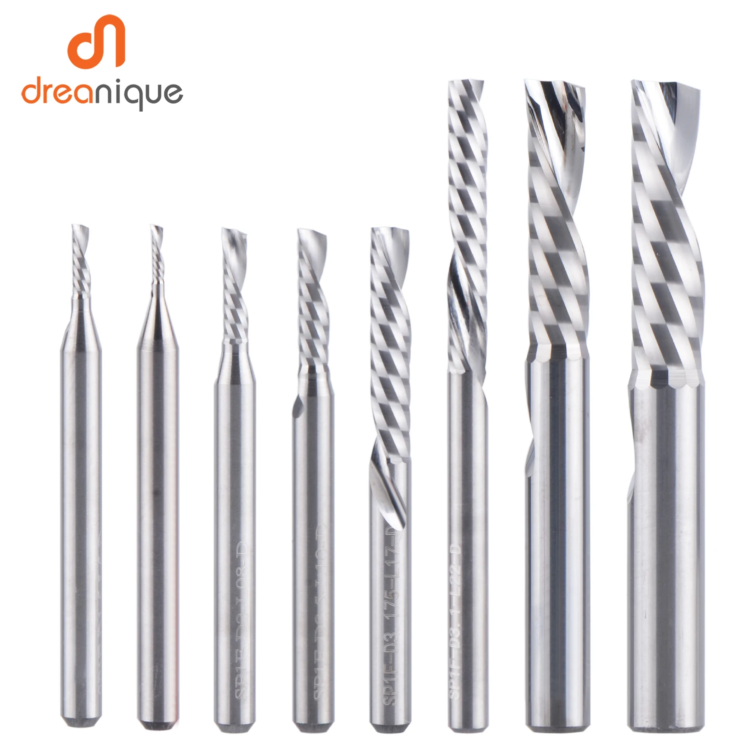 1pc AAAAA single flute spiral end mill 3.175 shank spiral aluminum mill CNC 3D engraving carving bit for woodworking Down cut
1pc AAAAA single flute spiral end mill 3.175 shank spiral aluminum mill CNC 3D engraving carving bit for woodworking Down cut