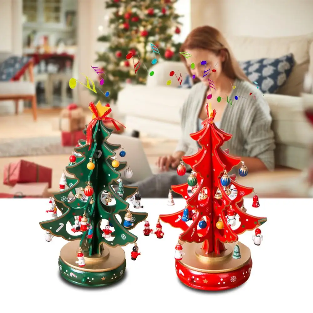 Classic Music Box Wooden Clockwork Design Christmas Tree With Pendants Miniature Handmade Music Box For Birthday Valentines Gift
Classic Music Box Wooden Clockwork Design Christmas Tree With Pendants Miniature Handmade Music Box For Birthday Valentines Gift