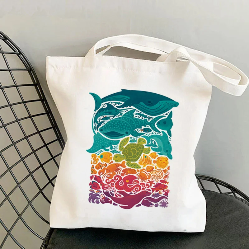 2021 Shopper Aquatic Spectrum Printed Tote Bag women Harajuku shopper handbag girl Shoulder shopping bag Lady Canvas Bag
2021 Shopper Aquatic Spectrum Printed Tote Bag women Harajuku shopper handbag girl Shoulder shopping bag Lady Canvas Bag