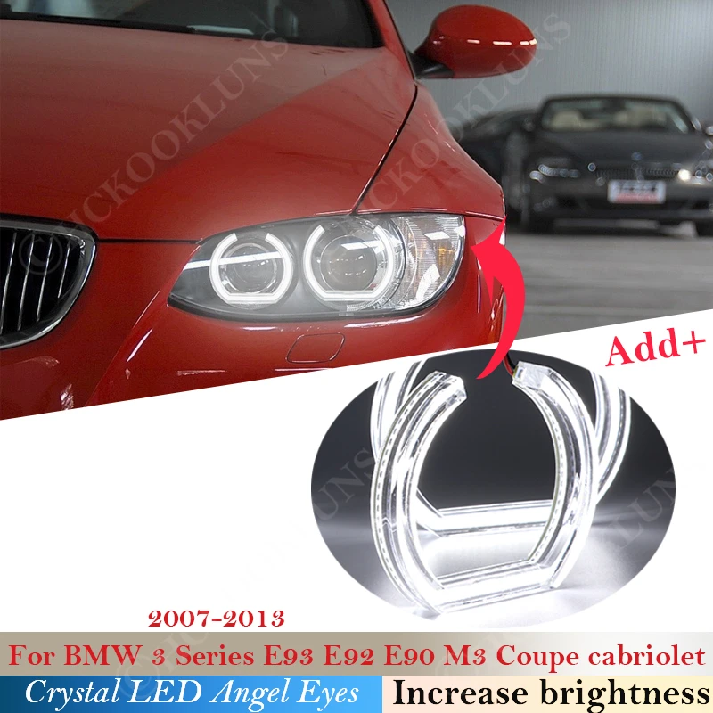 Для BMW 3 серии E93 E92 E90 M3 2007 ~ 2013 купе Кабриолет DTM Стиль с украшением в виде кристаллов светодиодный Ангельские глазки гало кольца светильник наборы Xenon головной светильник
Для BMW 3 серии E93 E92 E90 M3 2007 ~ 2013 купе Кабриолет DTM Стиль с украшением в виде кристаллов светодиодный Ангельские глазки гало кольца светильник наборы Xenon головной светильник