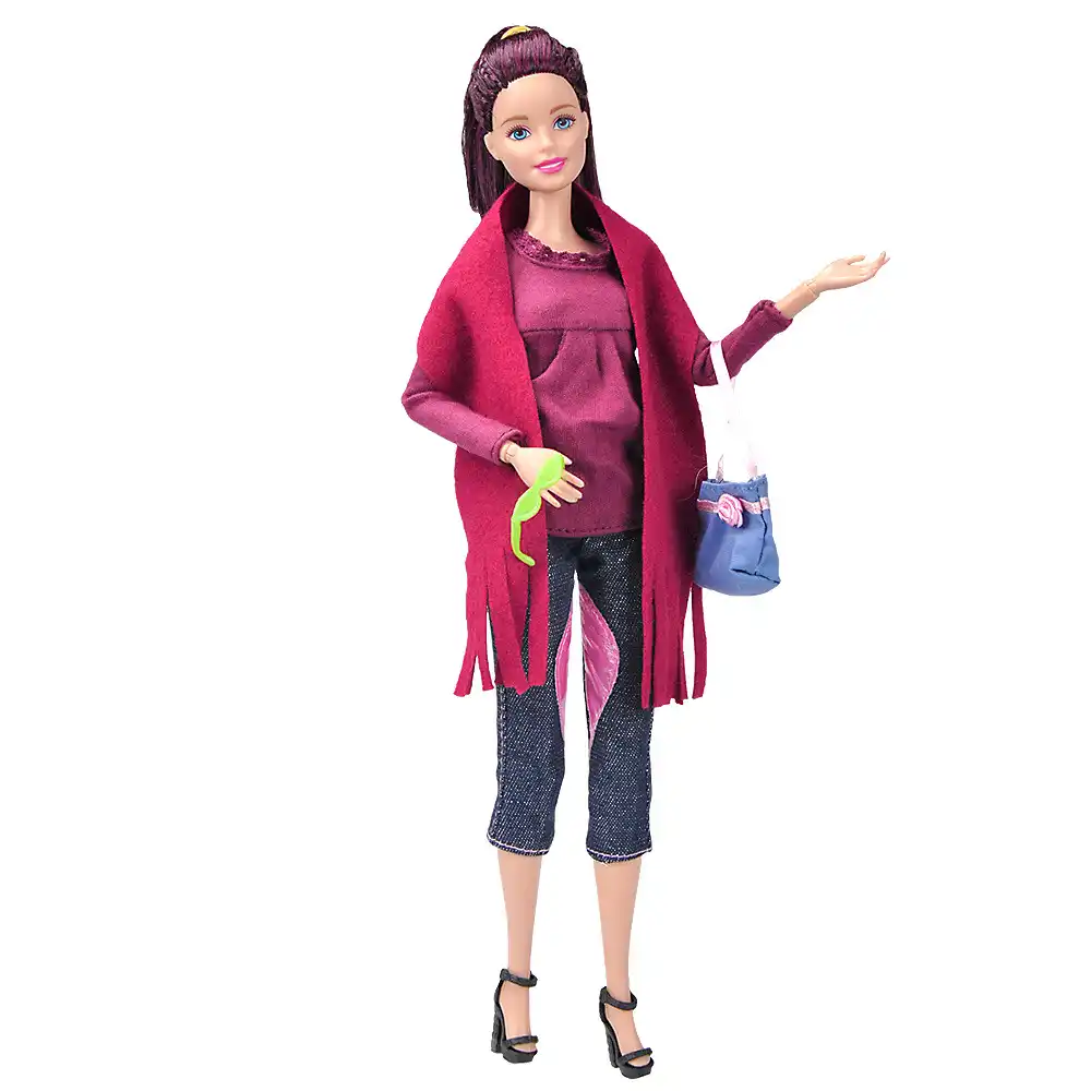 cool winter clothing super model coat doll accessories girl gift