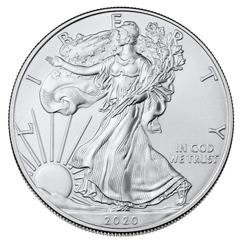 2020 American Statue of Liberty Eagle Coin Silver plated Commemorative Coin 40mm x 3mm Collection Bew Gift Home Decoration
2020 American Statue of Liberty Eagle Coin Silver plated Commemorative Coin 40mm x 3mm Collection Bew Gift Home Decoration