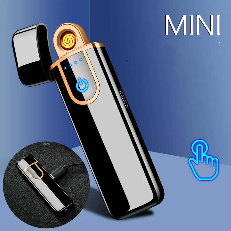 2019 Touch Sensing USB Charging Lighter Windproof Electronic Ultra-Thin Electric Heating Wire Cigarette Lighter Electric Lighter
2019 Touch Sensing USB Charging Lighter Windproof Electronic Ultra-Thin Electric Heating Wire Cigarette Lighter Electric Lighter
