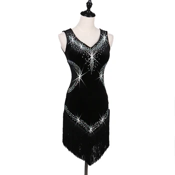 Brand Hot New Ladies Waist Translucent Latin Dance Skirt Ladies Tassel Dress Diamond Latin Dance Show Competition Clothing
Brand Hot New Ladies Waist Translucent Latin Dance Skirt Ladies Tassel Dress Diamond Latin Dance Show Competition Clothing