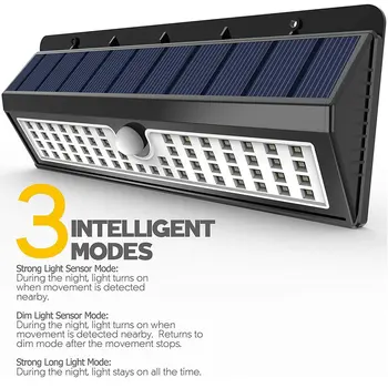 Waterproof 54/90LED Solar Lamp Garden Gate Wall Hanging Lamp body induction LED Lamp outdoor Street lamp LED lighting 3 Modes
Waterproof 54/90LED Solar Lamp Garden Gate Wall Hanging Lamp body induction LED Lamp outdoor Street lamp LED lighting 3 Modes