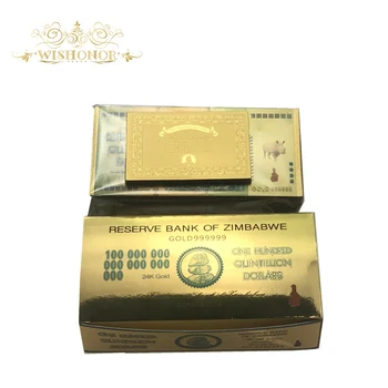100pcs/box Zimbabwe Banknotes One Hundred Quintillion Dollars in 24k Gold Gold Fake Banknotes By Fast shipping
100pcs/box Zimbabwe Banknotes One Hundred Quintillion Dollars in 24k Gold Gold Fake Banknotes By Fast shipping