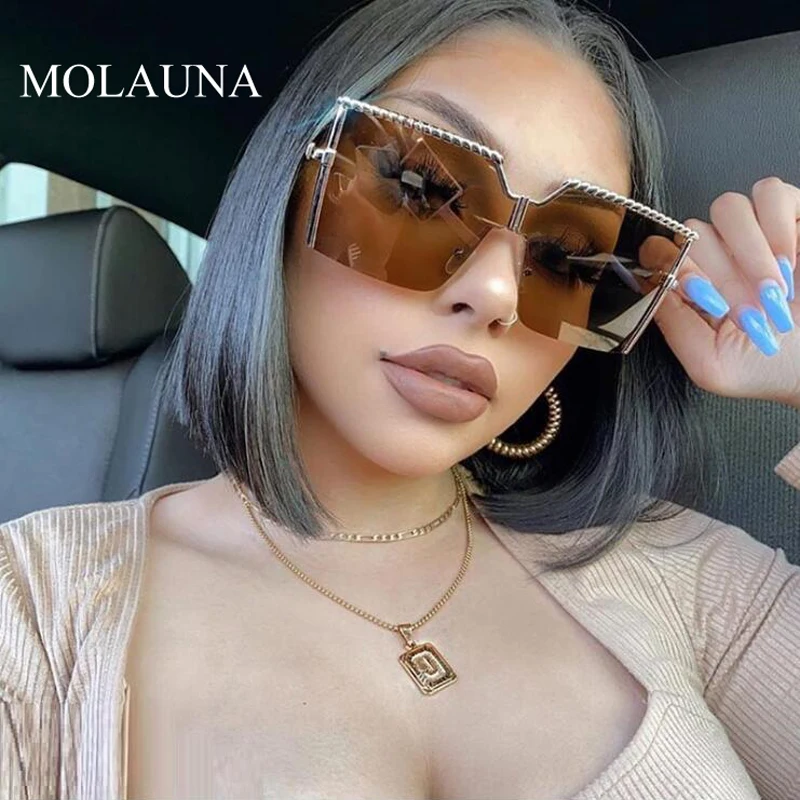 Oversized Rimless Square Sunglasses Women Trendy Fashion Ladies Retro Sun Glasses Sexy Luxury Brand Female Glasses Oculos UV400
Oversized Rimless Square Sunglasses Women Trendy Fashion Ladies Retro Sun Glasses Sexy Luxury Brand Female Glasses Oculos UV400
