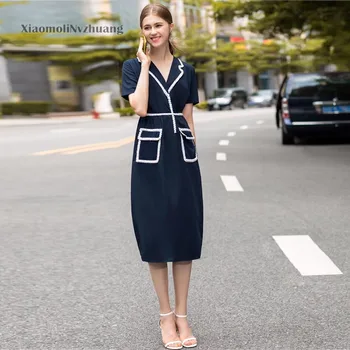 Xiaomoli Suit V-neck fit bag hip lace lace with diamond temperament dress 2020 summer new women's fashion show 
Xiaomoli Suit V-neck fit bag hip lace lace with diamond temperament dress 2020 summer new women's fashion show