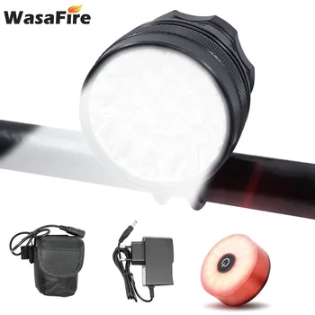 16*T6 LEDs Bike Light Bicycle Front Headlight 3 Modes Safety Cycling Flashlight luz bicicleta + USB Rear Back Warning Lamp
16*T6 LEDs Bike Light Bicycle Front Headlight 3 Modes Safety Cycling Flashlight luz bicicleta + USB Rear Back Warning Lamp