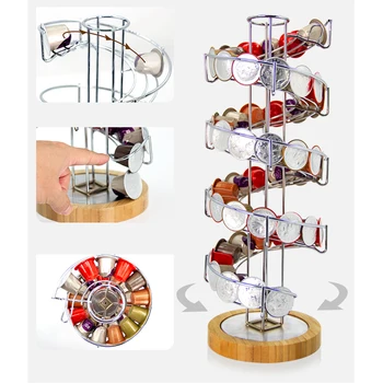 New Creative 41 x 14.5 x 14.5cm 360° Rotating 45Pcs Capsules Storage Rack Coffee Capsule Pods Holder Home Kitchen Supplies
New Creative 41 x 14.5 x 14.5cm 360° Rotating 45Pcs Capsules Storage Rack Coffee Capsule Pods Holder Home Kitchen Supplies