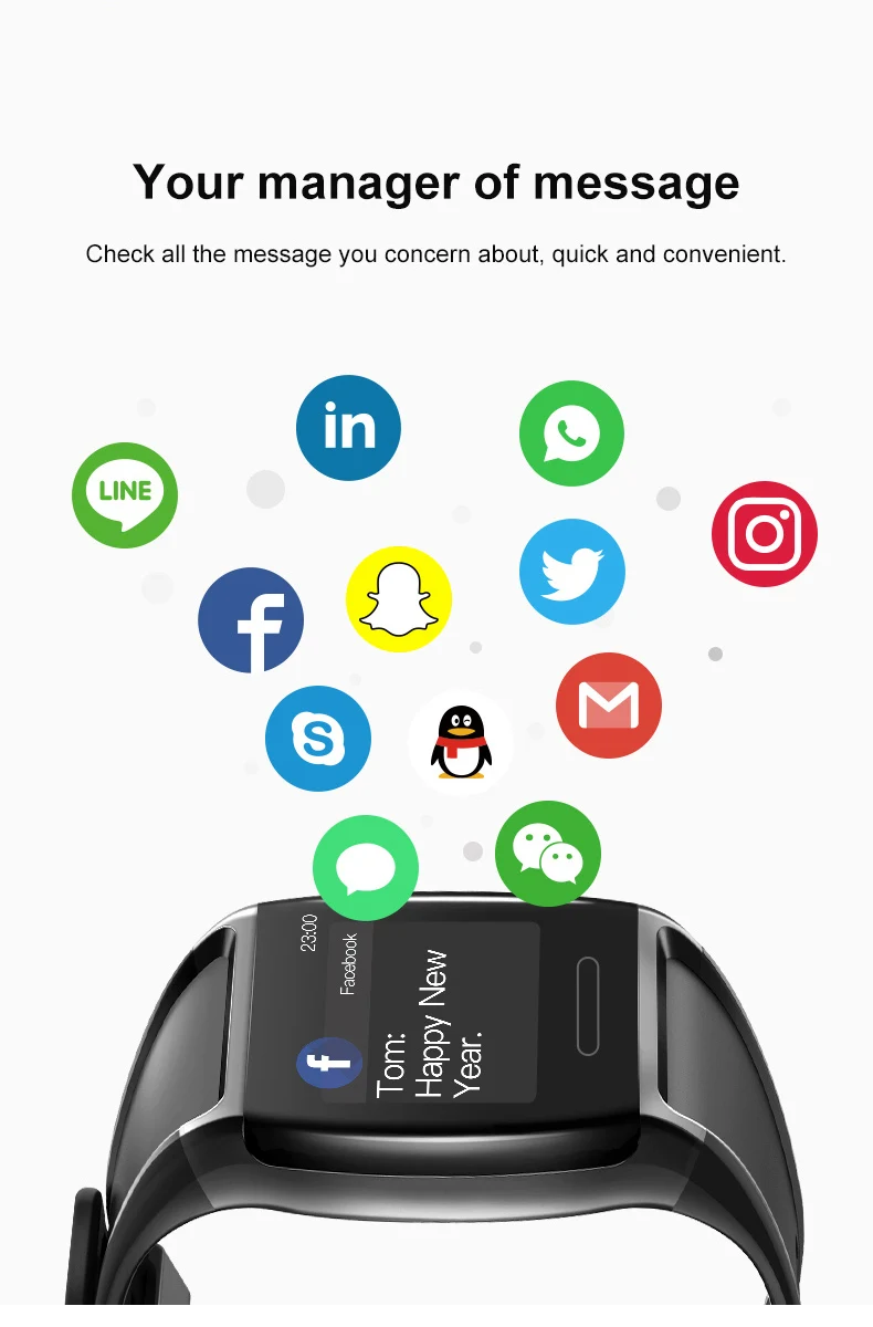 2019 V2 Smart Bracelet IP67 Waterproof Pedometer Fitness Tracker Heart Rate Blood Pressure Watch Band Activity Tracker Wristband (10)