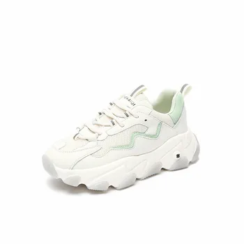 Women's Fashion Stitching Genuine Leather Small White Shoes 2020 Spring Autumn New Thick Bottom Wave Design Sports Casual Shoes
Women's Fashion Stitching Genuine Leather Small White Shoes 2020 Spring Autumn New Thick Bottom Wave Design Sports Casual Shoes