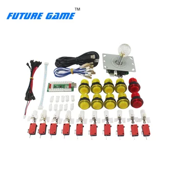 High Quality TV computer arcade game kit LED yellow button kit with micro switch for Android game console
High Quality TV computer arcade game kit LED yellow button kit with micro switch for Android game console