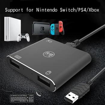 Keyboard Mouse Converter Adapter Wired Gaming Keyboard Mouse Converter Hub for Nintendos Ns Switch converter for Xbox Ps4 Pro
Keyboard Mouse Converter Adapter Wired Gaming Keyboard Mouse Converter Hub for Nintendos Ns Switch converter for Xbox Ps4 Pro