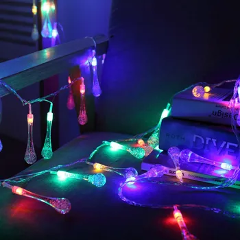 5m Water Drop Shape Hang LED String Lights Battery Case Holiday Lighting Fairy Garland for Christmas Wedding Party Decoration
5m Water Drop Shape Hang LED String Lights Battery Case Holiday Lighting Fairy Garland for Christmas Wedding Party Decoration