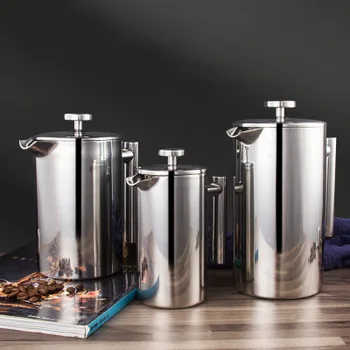 Hot Selling Stainless Steel Teapot Coffee Espresso Maker Pot 350ML 800M1000ML Tea Percolator Filter French Press Plunger
Hot Selling Stainless Steel Teapot Coffee Espresso Maker Pot 350ML 800M1000ML Tea Percolator Filter French Press Plunger