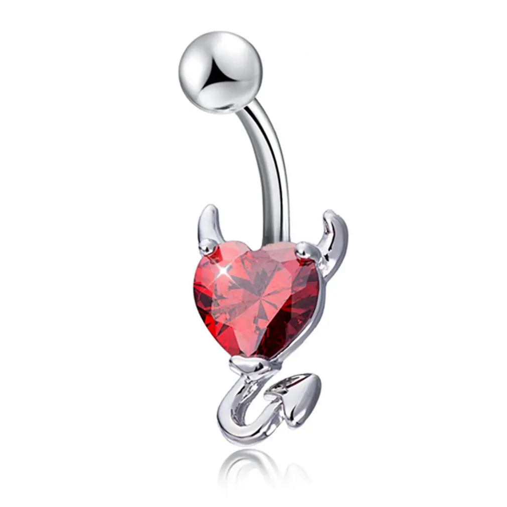 Devil Heart Zircon Piercing Navel Surgical Belly Button Rings Navel Piercing Belly Button Ring For Women Jewelry Fashion Navel
Devil Heart Zircon Piercing Navel Surgical Belly Button Rings Navel Piercing Belly Button Ring For Women Jewelry Fashion Navel